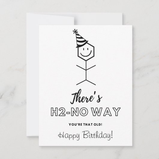Funny Birthday Card für Chemist wird älter (Vorderseite)