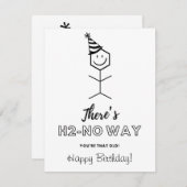 Funny Birthday Card für Chemist wird älter (Vorne/Hinten)
