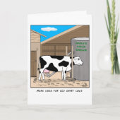Funny Birthday Card für Dairy Bauer Karte (Vorderseite)