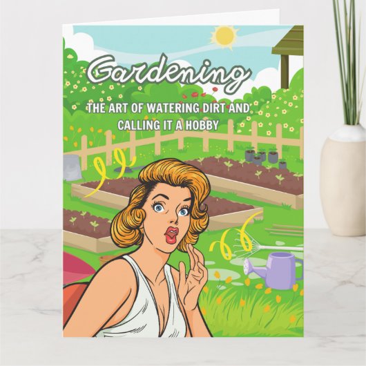 Funny Birthday Card für Gärtner Karte (Vorderseite)