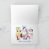 Funny Birthday Card für Ihm Karte (Innenseite)