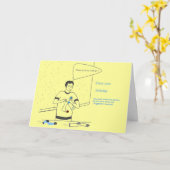 Funny Birthday Card für Ihm Karte (Gelbe Blume)