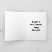 Funny Birthday Card für ihn "Spectickles" Karte (Innenseite)