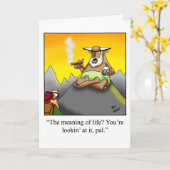 Funny Birthday Card für ihn "Spectickles" Karte (Gelbe Blume)