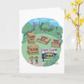 Funny Birthday Card für Ikea und Heimwerker. Karte (Gelbe Blume)