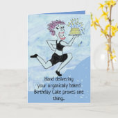 Funny Birthday Card für lustige Freunde Karte (Gelbe Blume)
