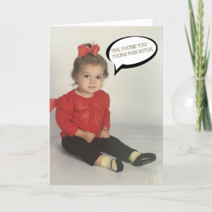 Funny Birthday Card für sie Karte