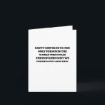 Funny Birthday Card für Sister Best Friends Karte<br><div class="desc">Die lustige Geburtstagskarte für die Schwester Beste Freundin,  du bekommst mich,  Freundschaft in großer Entfernung,  glückliche Geburtstagsfeiern lebenslange BESTE FREUNDIN,  so erschien es.</div>