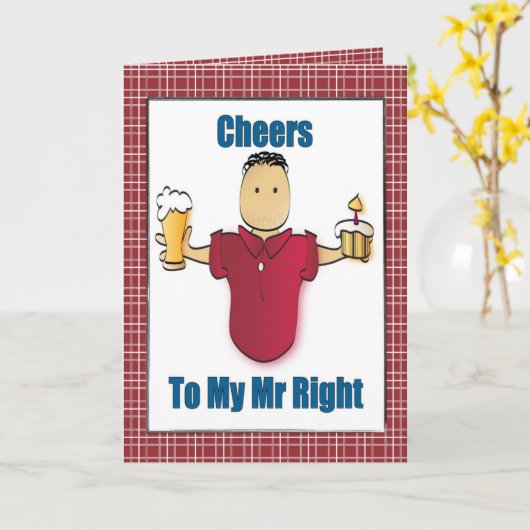 Funny Birthday Card Jegliches Alter - Ehemann oder Karte (Gelbe Blume)