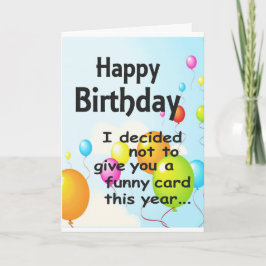 Funny Birthday Card Karte