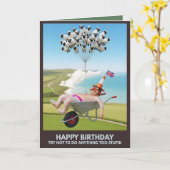 Funny Birthday Card Karte (Gelbe Blume)