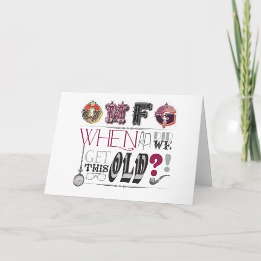 Funny Birthday Card Karte (Vorderseite)