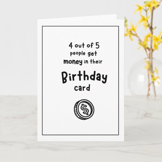 Funny Birthday Card Karte (Gelbe Blume)
