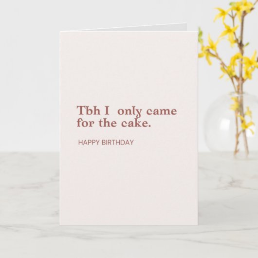 Funny Birthday Card Karte (Gelbe Blume)