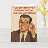 Funny Birthday card Karte (Gelbe Blume)