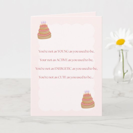 Funny Birthday Card Karte (Kleine Pflanze)