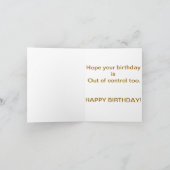 FUNNY BIRTHDAY CARD KARTE (Innenseite)