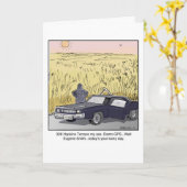 Funny Birthday Card Karte (Gelbe Blume)