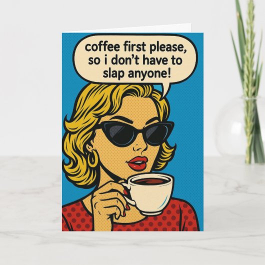 Funny birthday card karte (Vorderseite)