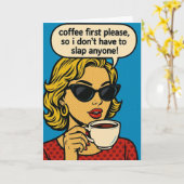 Funny birthday card  karte (Gelbe Blume)