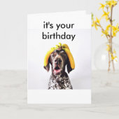 Funny Birthday Card Karte (Gelbe Blume)
