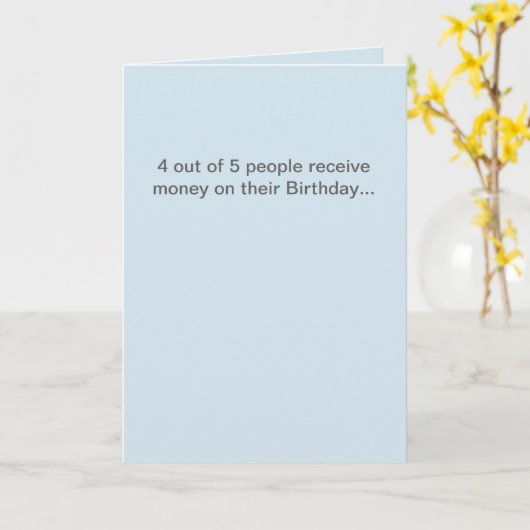 Funny Birthday Card Karte (Gelbe Blume)