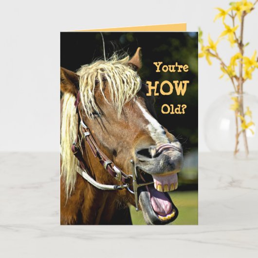 Funny Birthday Card Karte (Gelbe Blume)