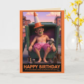 Funny Birthday Card Karte (Gelbe Blume)