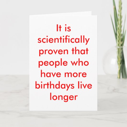 Funny Birthday Card Karte (Vorderseite)