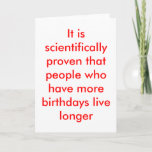 Funny Birthday Card Karte<br><div class="desc">Die besten Geburtstagskarten auf der besten Geburtstagskarte</div>