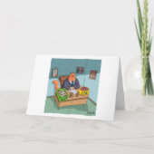 Funny Birthday Card - Kitty Business Man Card Karte (Vorderseite)
