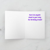 Funny Birthday Card Kurzer Hund mit flauschigen Hu Karte (Innenseite)