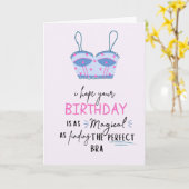 Funny Birthday Card - Magisch wie guter BH Karte (Gelbe Blume)
