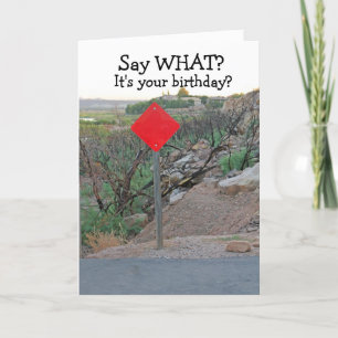 Funny Birthday Card-Men's Birthday Card Karte
