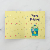 Funny Birthday Card mit Basset Hound & Bones Karte (Innenseite)