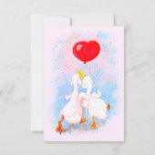 Funny Birthday Card mit Couple Duck Liebe Karte (Rückseite)
