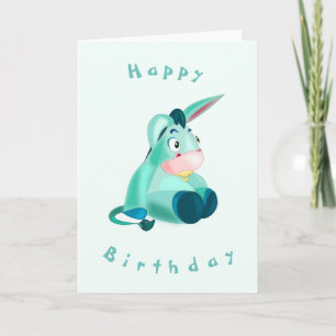 Funny Birthday Card mit Happy Baby Donkey Karte