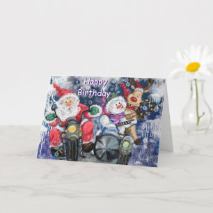 Funny Birthday Card mit Happy Christmas Friends Karte