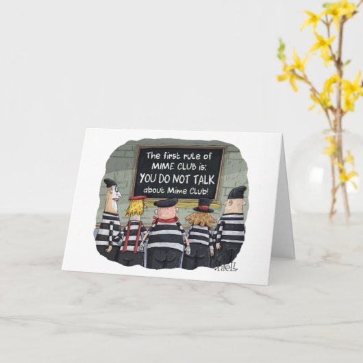 Funny Birthday Card mit Minen Karte (Gelbe Blume)