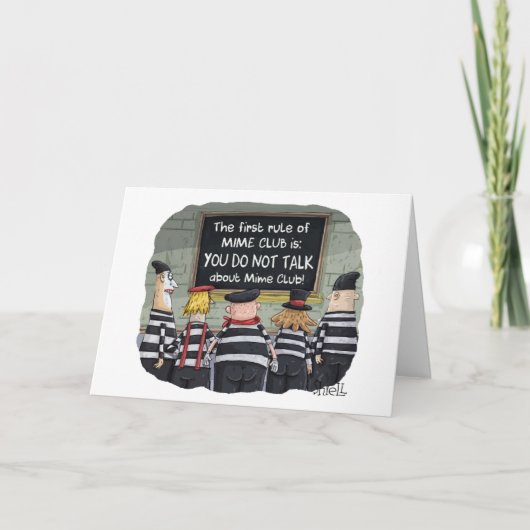 Funny Birthday Card mit Minen Karte (Vorderseite)