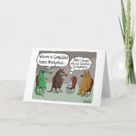 Funny Birthday Card mit NIEDLICHEN TIEREN Karte