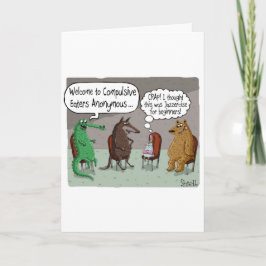 Funny Birthday Card mit NIEDLICHEN TIEREN Karte