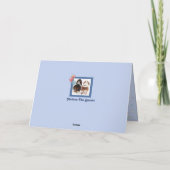 Funny Birthday Card mit Niedlicher Napping Basset  Karte (Rückseite)