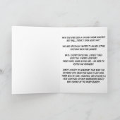 Funny Birthday Card mit stilvollem Huhn Einladung (Innenseite)