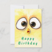 Funny Birthday Card mit überraschend Niedlichem Hü Karte (Vorderseite)