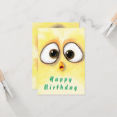 Funny Birthday Card mit überraschend Niedlichem Hü Karte (Vorderseite/Rückseite Beispiel)