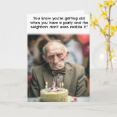 Funny Birthday Card Old Age Geezer Karte (Gelbe Blume)