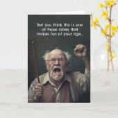 Funny Birthday Card Old Age Geezer Karte (Gelbe Blume)