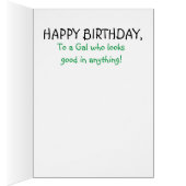 FUNNY Birthday Card Old Lady Paper Doll (Innen (Rechts))