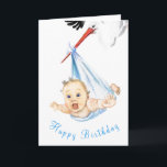Funny Birthday Card Storch Carry Baby Karte<br><div class="desc">Stork Carry Baby Funny Geburtstagskarten - Cartoon Zeichnend süße Niedliche Kleine Fun Collection von MIGNED - Fügen Sie Ihren eigenen Text / Name</div>